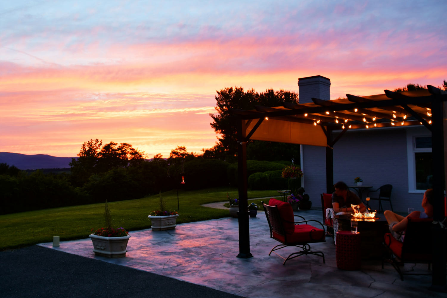 éclairage LED sous pergola : ambiance éco - énergétique