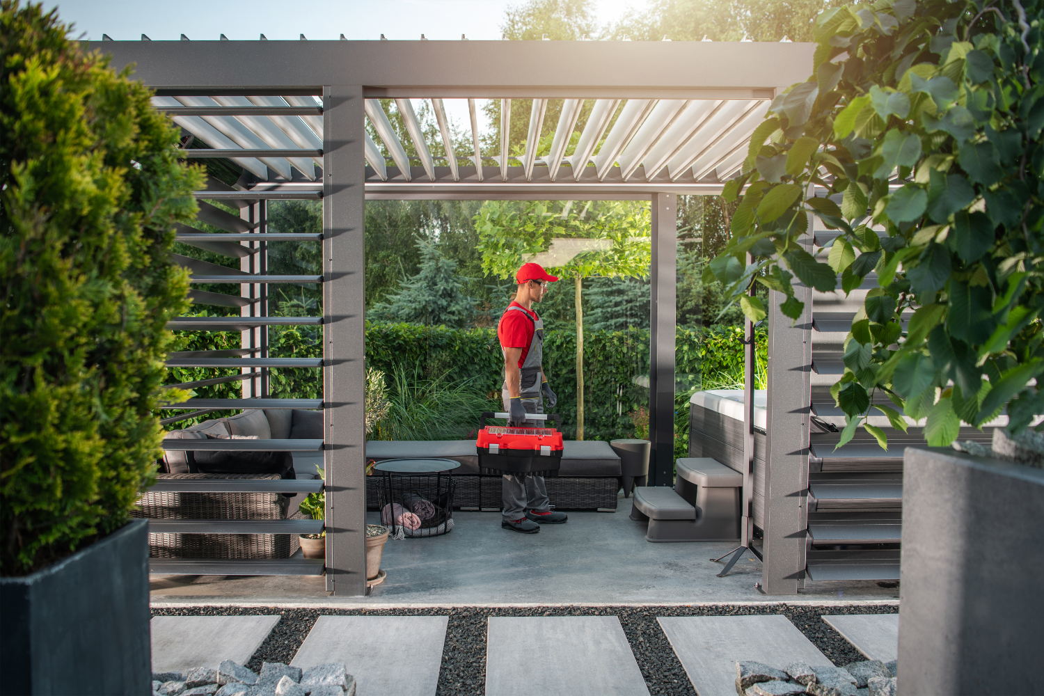 Options haut de gamme pour pergola bioclimatique 4 saisons