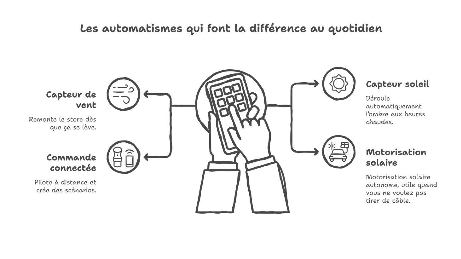 Automatismes 2026 pour stor e banne somfy solaire
