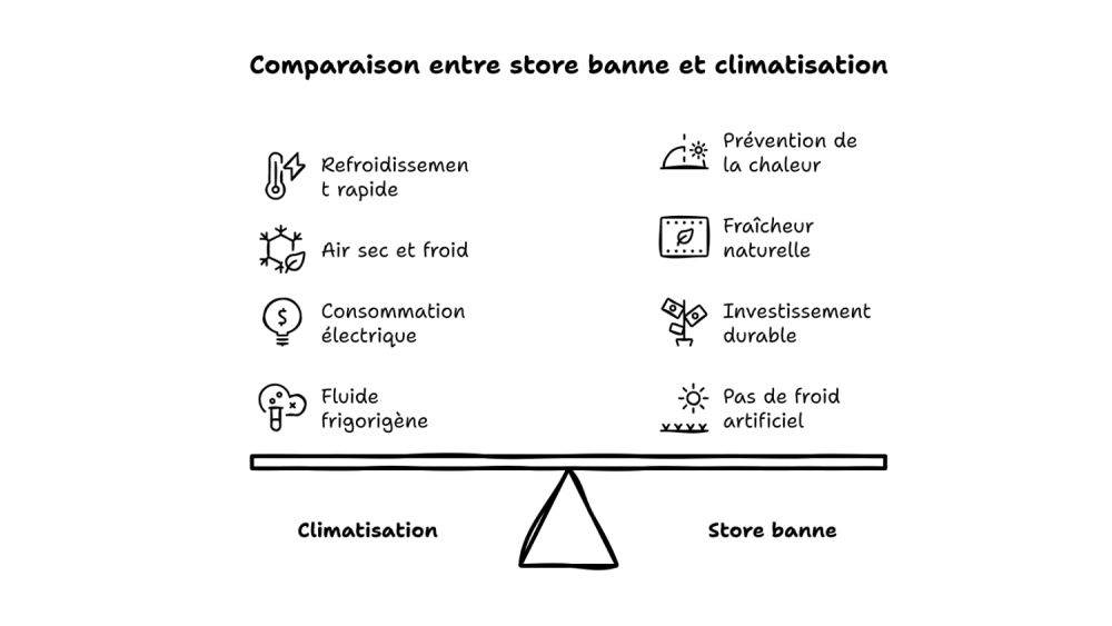 Store banne ou climatisation : quelle solution choisir